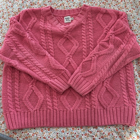Princess Polly Anaya Pink Cable Knit Sweater - Picture 2 of 3